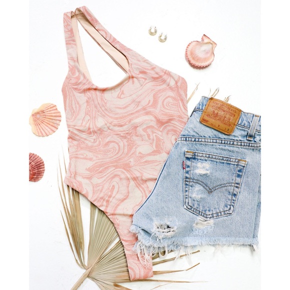 L*SPACE Shimmer Phoebe One Piece Swimsuit - Size 6 - New with tags - Picture 2 of 16